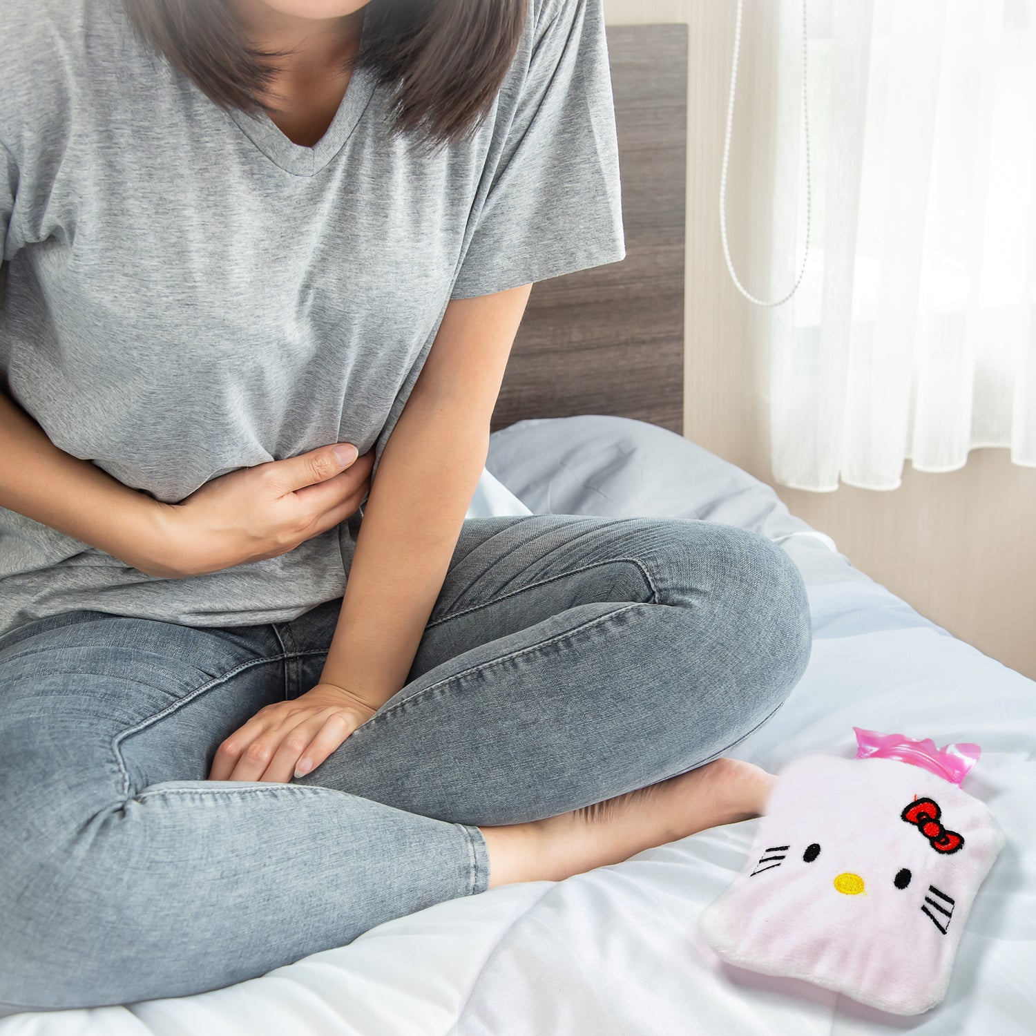 6526 White Hello Kitty small Hot Water Bag with Cover for Pain Relief, Neck, Shoulder Pain and Hand, Feet Warmer, Menstrual Cramps. DeoDap 6526 White Hello Kitty small Hot Water Bag with Cover for Pain Relief, Neck, Shoulder Pain and Hand, Feet Warmer, Menstrual Cramps. DeoDap